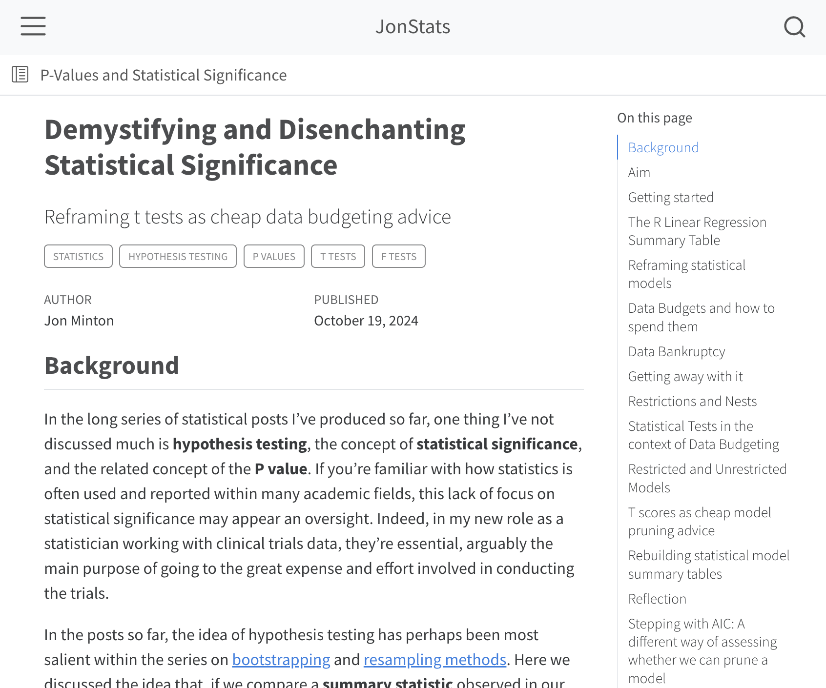 Jon Minton's Statistics Website